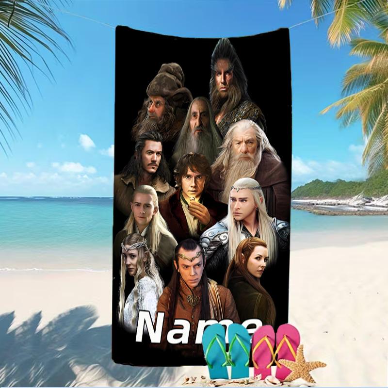 Customizable Personalized Beach Towels The Fellowship of the Ring Themed designs.Suitable for the Beach, Yoga, Sports;ideal As Beach Accessories