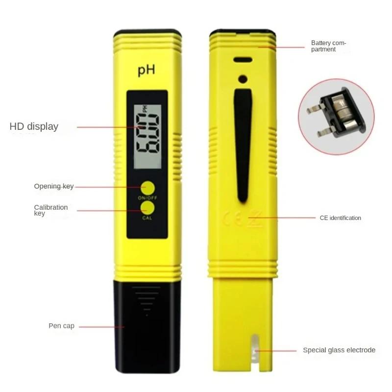 Professional PH Tester 0-14 Measurement Range - Portable Digital Pen for Aquarium & Hydroponics