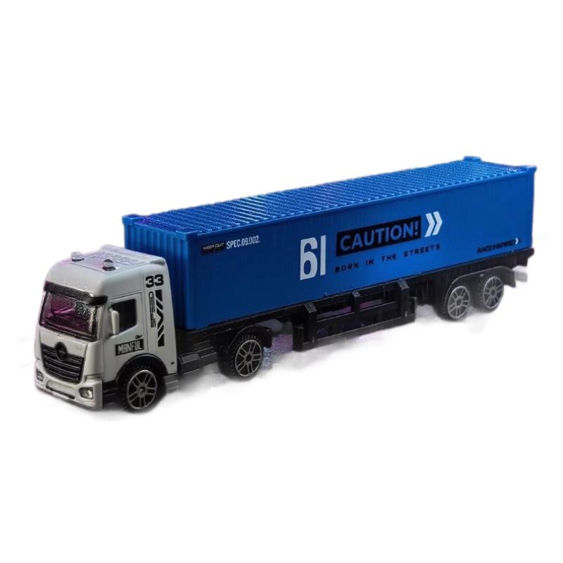 Children's 1:64 Alloy Transport and Refrigerated Truck Toy Model