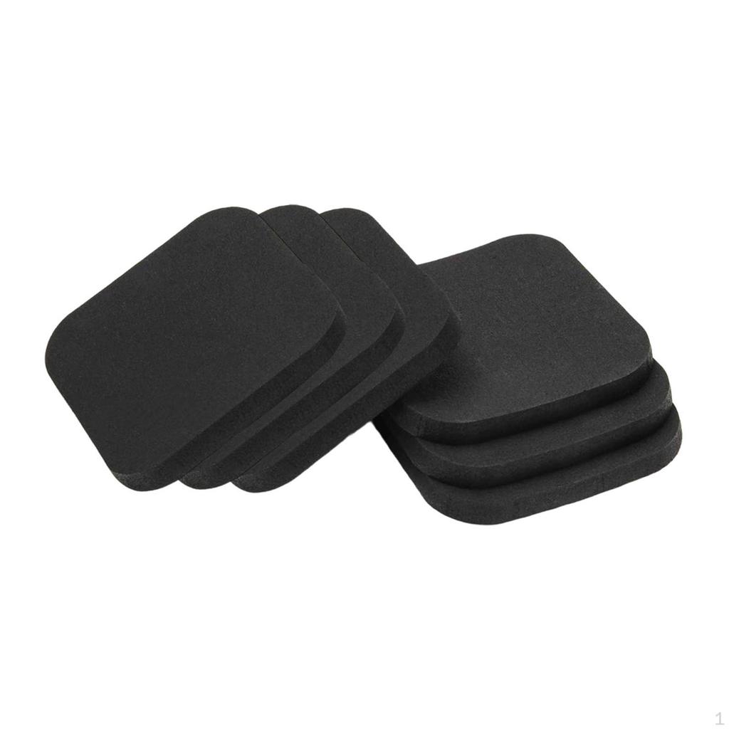 6 Anti-vibration Running Mats, Rubber Pads for Exercise Equipment, Static Pads.