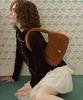 Heeari Ange Fur Tote Bag_Brown
