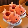 2025 New Green Cloudy Sharks Slipper Children Funny Shark Slippers Kids Shoes Babi Animal Fish Plush Slides