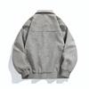 Trendy brand ruffian handsome men's leather jacket American retro tie-dye pilot Maillard couple lapel leather jacket men