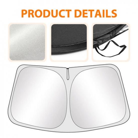 For -2024 Ford F150 Truck Front Windshield Sunshade Sun Cover Accessories