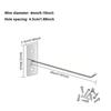 Wall mounted nail hooks, jewelry display hooks, perforated plate hooks, single line hooks, steel hardware tools, hammer pliers, wall hooks