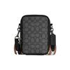 Stanton 13 Klassisk Monogram Pebble Grain Lærred og Læder Mini Skulder Crossbody Taske Herretasker Sort C8237-QBQDS