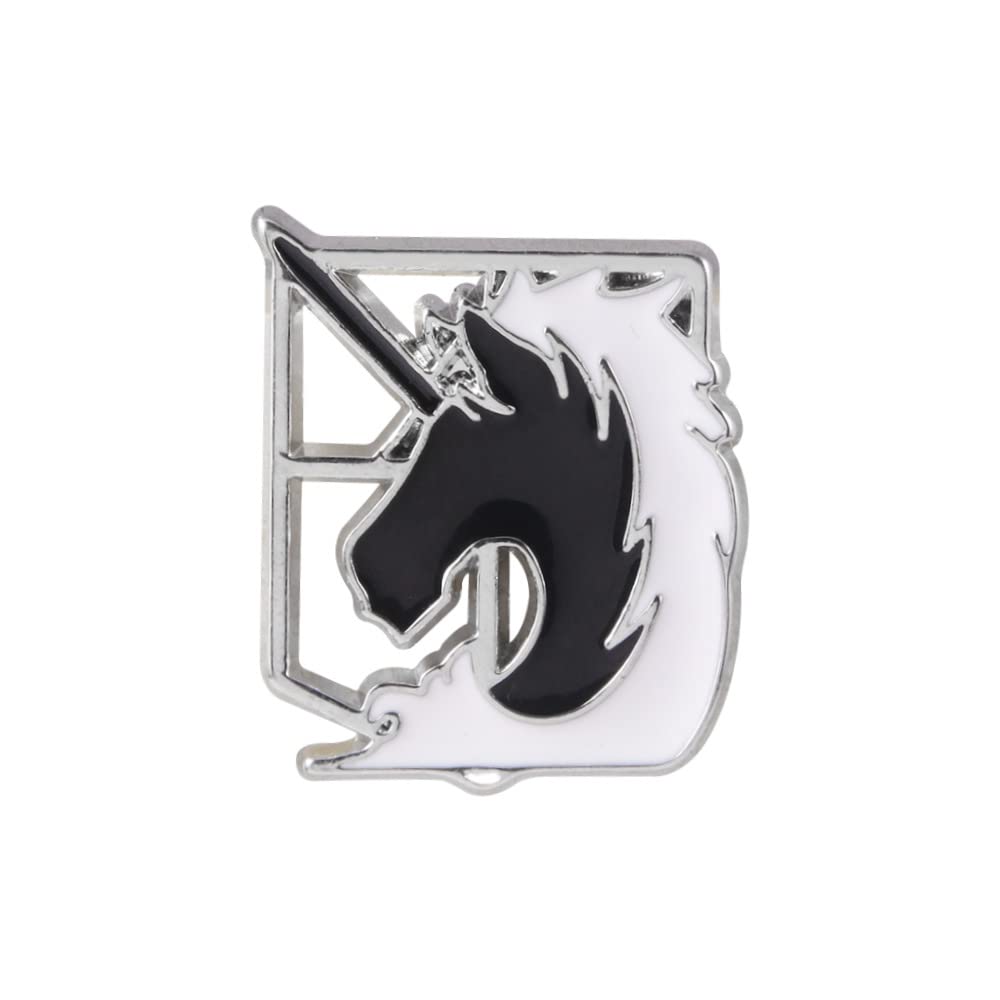 Sizuuenn Ataque a los Titanes Insignia Policía Militar Cosplay Anime Escuela Cultural Halloween Regalos para Fotos Broche, Accesorios, Accesorios, Festivales,