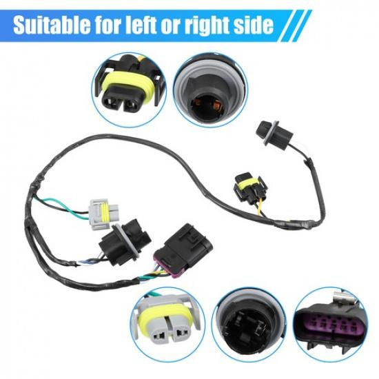 2Pcs 645-539 15930264 Headlight Wiring Harness for Chevrolet Malibu 2008-2012