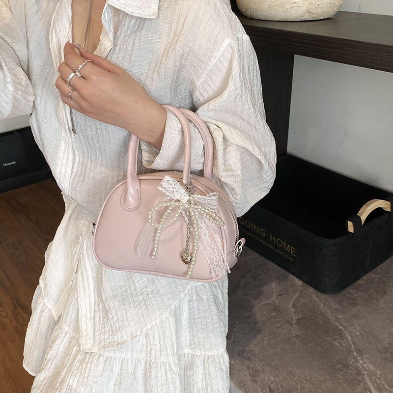 Korean portable bowling bag women's new trendy fashion shell bag niche versatile crossbody bag