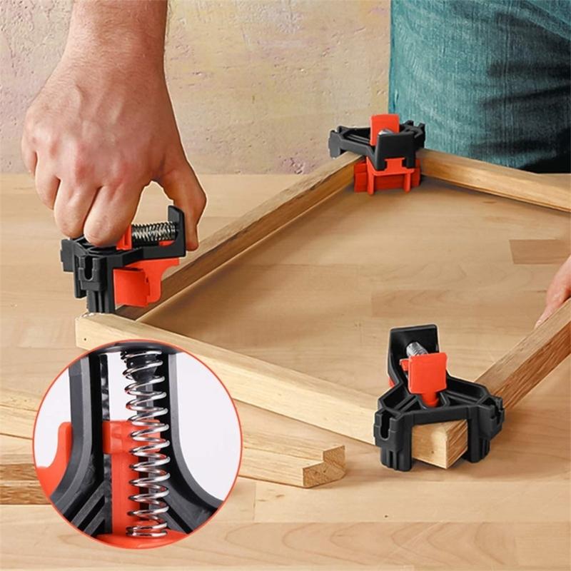 Heavy Duty 90° Fixing Fastener Clamps Engineering Plastic Construction Suitable for Woodworking Cabinetry Craft Projects