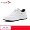 Red Dragonfly Men's Black Leather Waterproof Sports Casual Shoes - Spring/Summer Collection.