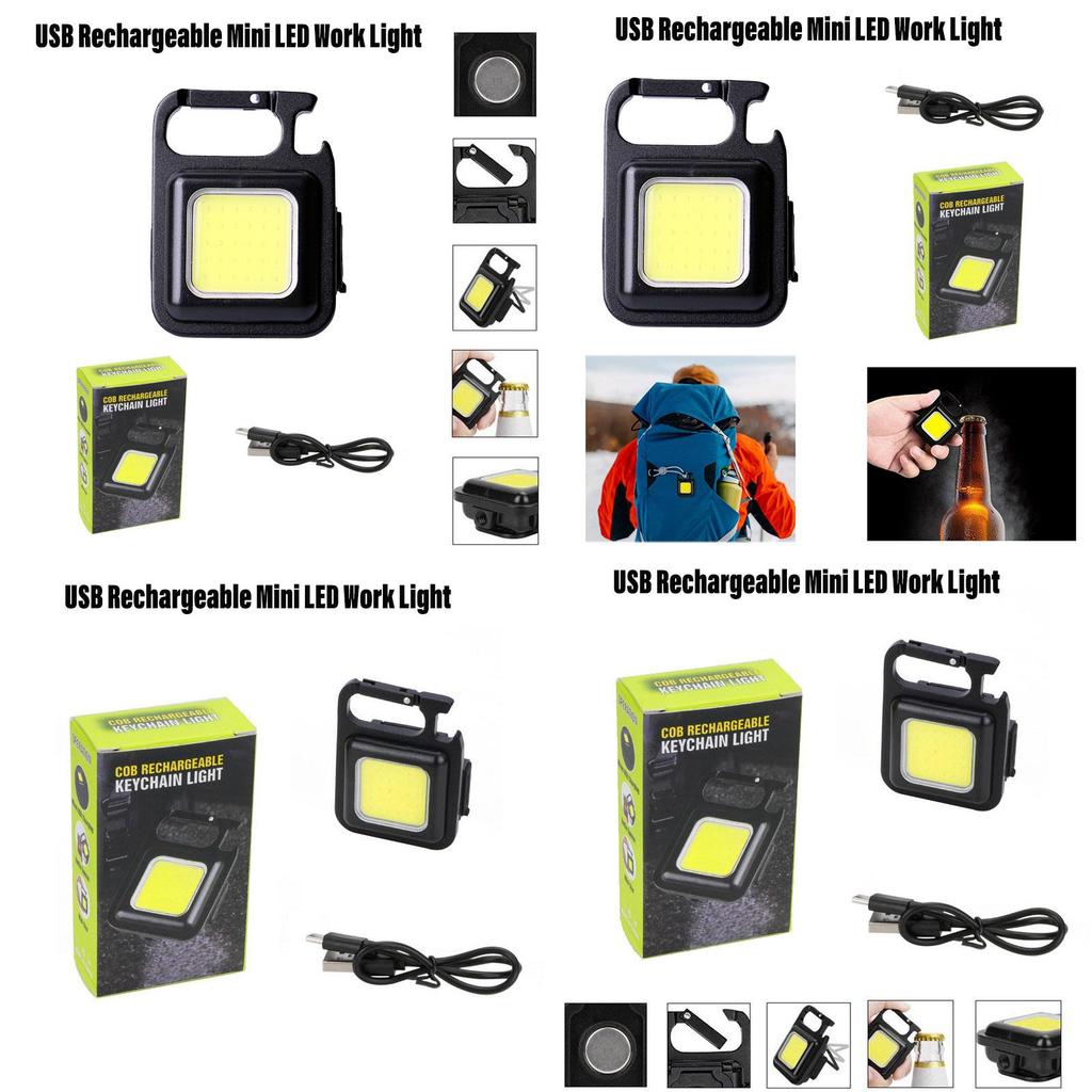 Compact Aluminum Alloy Flashlight Portable Keychain Light With Rechargeable Battery Super Bright Led Characters)
