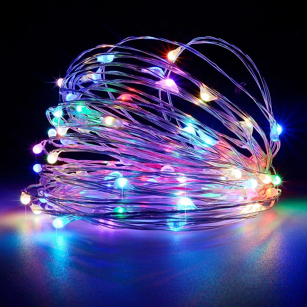 Led Outdoor 100leds String Lights Fairy Holiday Christmas Party Garland Waterproof Lights 8mode 10m