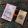 12*7cm Old Style Lenormand Oracle Cards 38 Pcs Gold Foil Waterproof PET Cards for Divination & Fortune Telling With Paper Manual