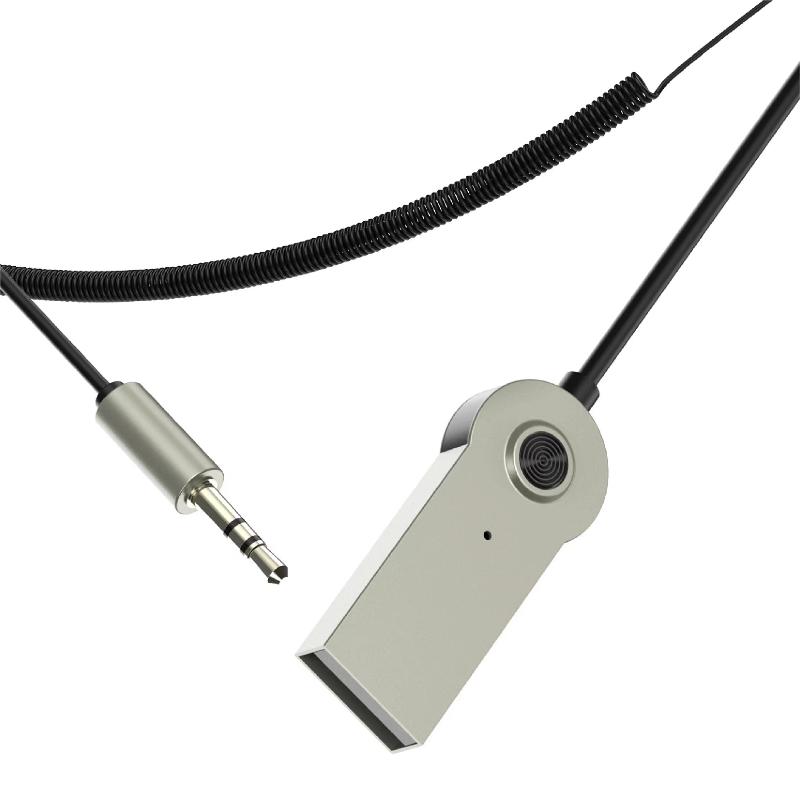 1Pcs Car Aux 3.5Mm Jack Adapter Cable Speaker Transmitter Usb 5V Bluetooth Car Audio Cable Transmitter Wireless Receiver