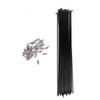 36Pcs Set Steel Mountain Bike Bicycle Spokes W Nipples Black 261mm