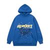 Sp5der Hoodie Unisex Oversized Cotton Pullover With Foil Letter Print Fall Casual Streetwear
