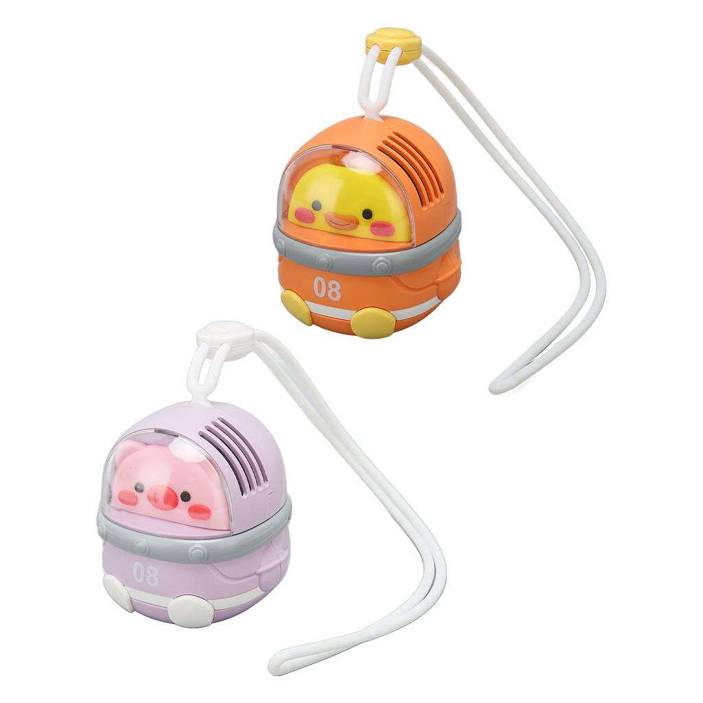 Rechargeable Necklace Fan 3 Levels Adjustable Bladeless USB Portable Mini Hanging Neck Fan with Lany