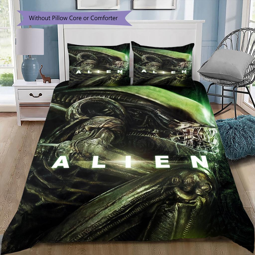 Cartoon Pattern Bedding Quilt Set Quilt Cover Pillowcase Home Decoration Birthday Gift (1 * Duvet Cover + 2 * Pillowcase, Without Core)