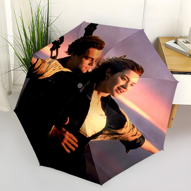 

Sunset, Embrace- Automatic Opening and Closing, 8-rib Structure Portable Umbrella, Suitable for Men and Women in All Seasons - Perfect Gift