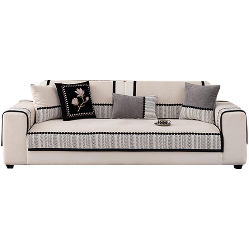 Premium Sense Medieval Sofa Cushion  New Four-Season Universal Chenille Seat Cushion Fixed Non-Slip Cover Cover Cloth