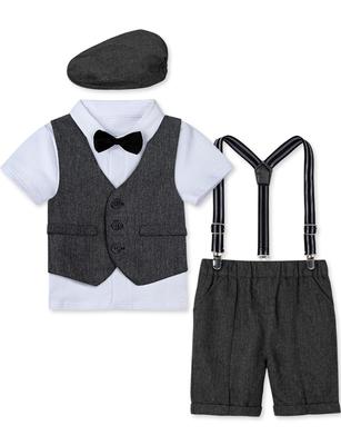 Formal Kids Western Baby Suit Entrance Graduation Birthday Gray [TickElf] Boys' Children's Clothing, Clothes, Clothes, Set, Setup, Wedding, Ceremony,