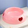 Pet Love Single Bowl for Cat and Dog, Plastic Feeder, Yellow, Pink, Orange, Gray, White, Light Blue, Pet Supplies