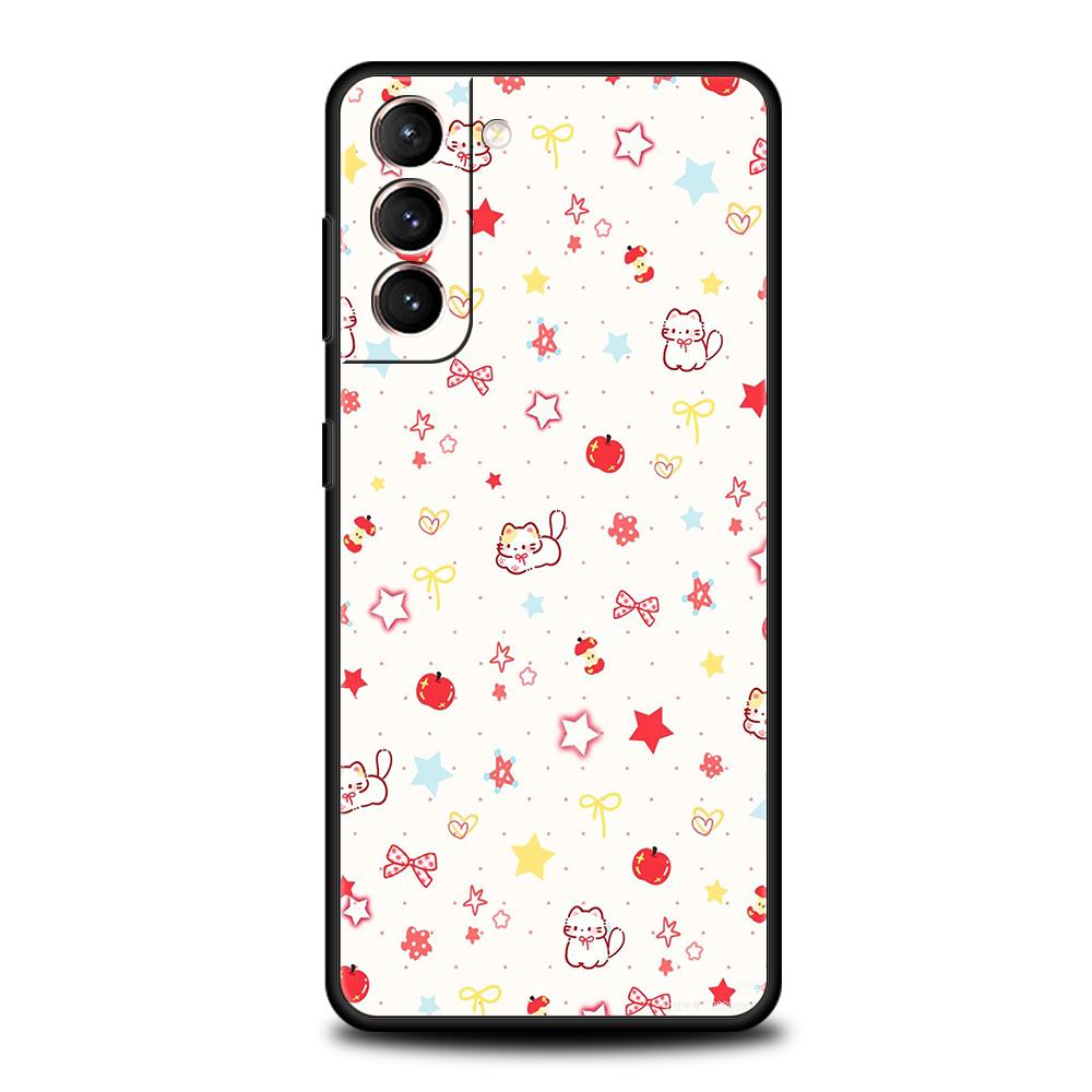 Phone Case for Samsung Galaxy S25 Edge S24 S23 S22 S20 S21 FE Ultra S10 S10E Plus 5G Soft TPU Creative Adorable Cartoon Pattern