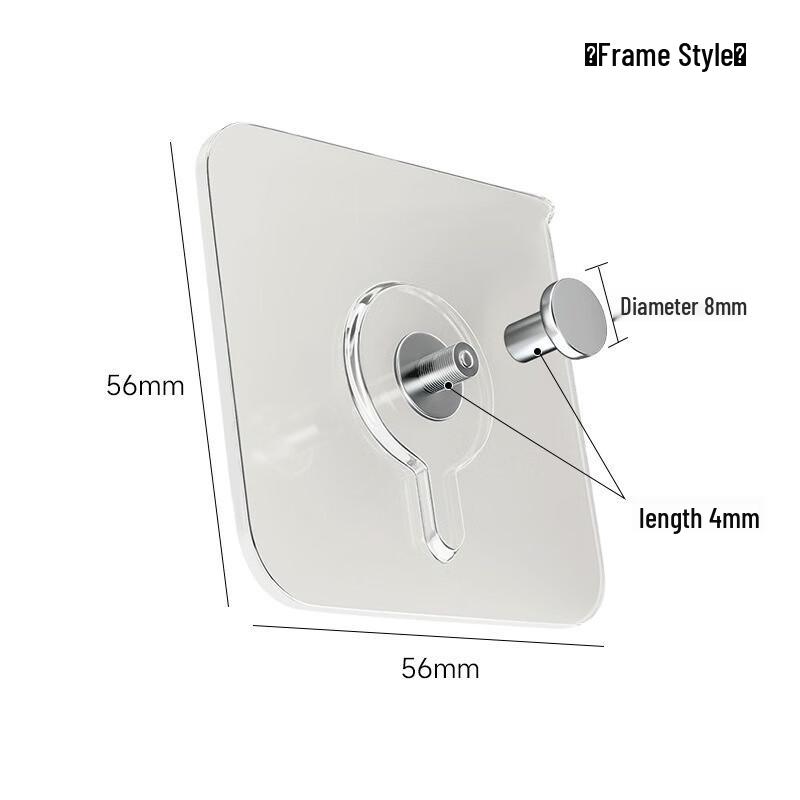 Transparent Punch-Free Adhesive Hooks