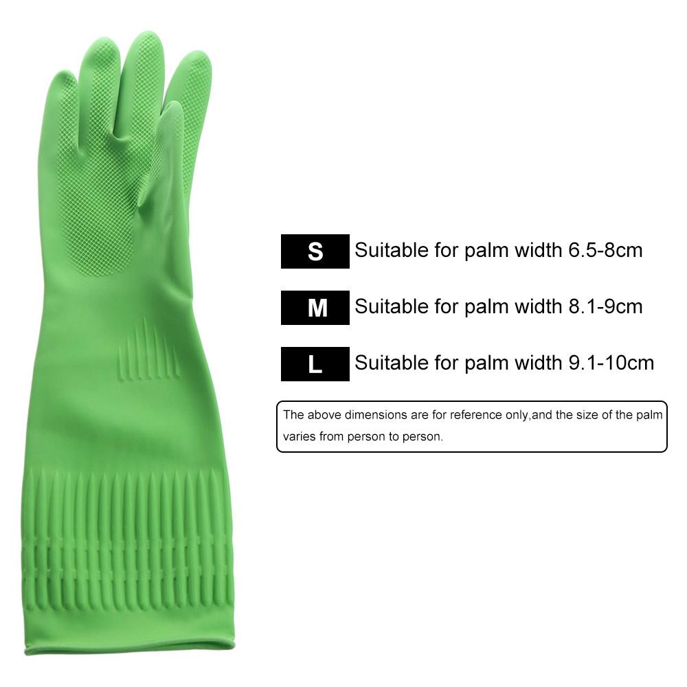 Repeatable Waterproof Dishwashing Kitchen Cleaning Gloves Household Cleaning Tool Rubber Gloves