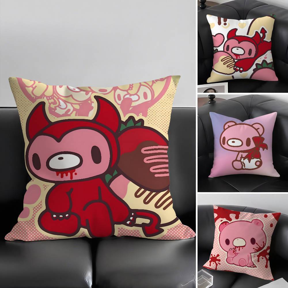 Cartoon G-GloomyS Bear Pillow Case Home Dorm Chair Back Short Plush Double-sided Printing Office Nap Time Cushion Cover