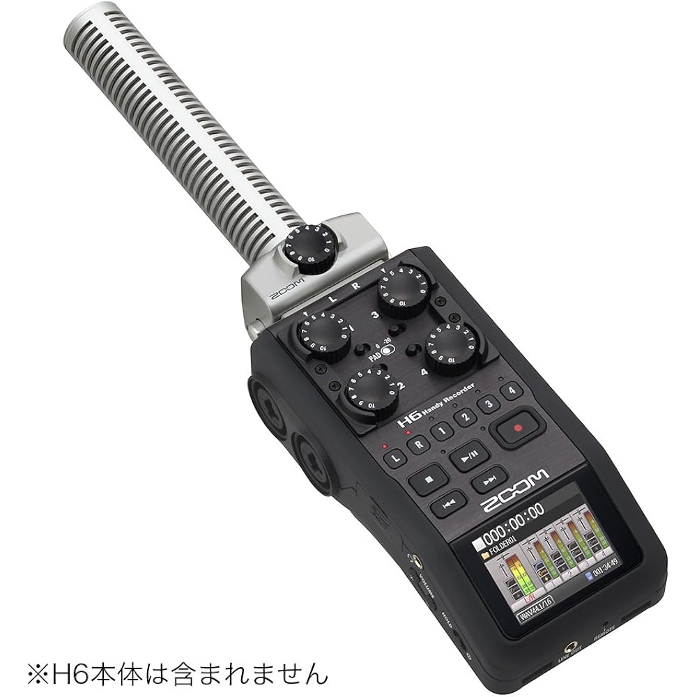 ZOOM Super Directional Shotgun Microphone SGH-6 H5 H6 H8 Q8n-4k F1 F4 F8n Compatible Mono Microph...
