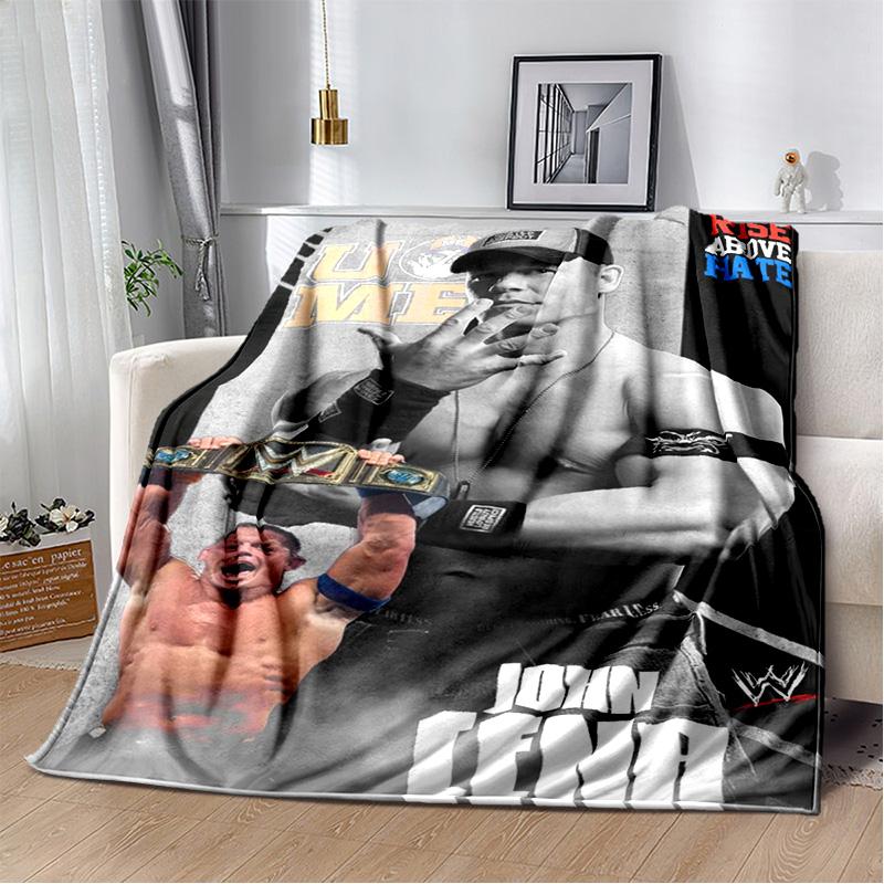Wrestling entertainment John Felix Anthony Cena blanket Soft and warm flannel throw blanket Picnic blankets for beds Decoration
