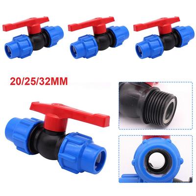 Shut-off Valve PE Pipe Ball Valves With External Thread Stop Valve Fitting 20/25/32mm High Pressure Resistance