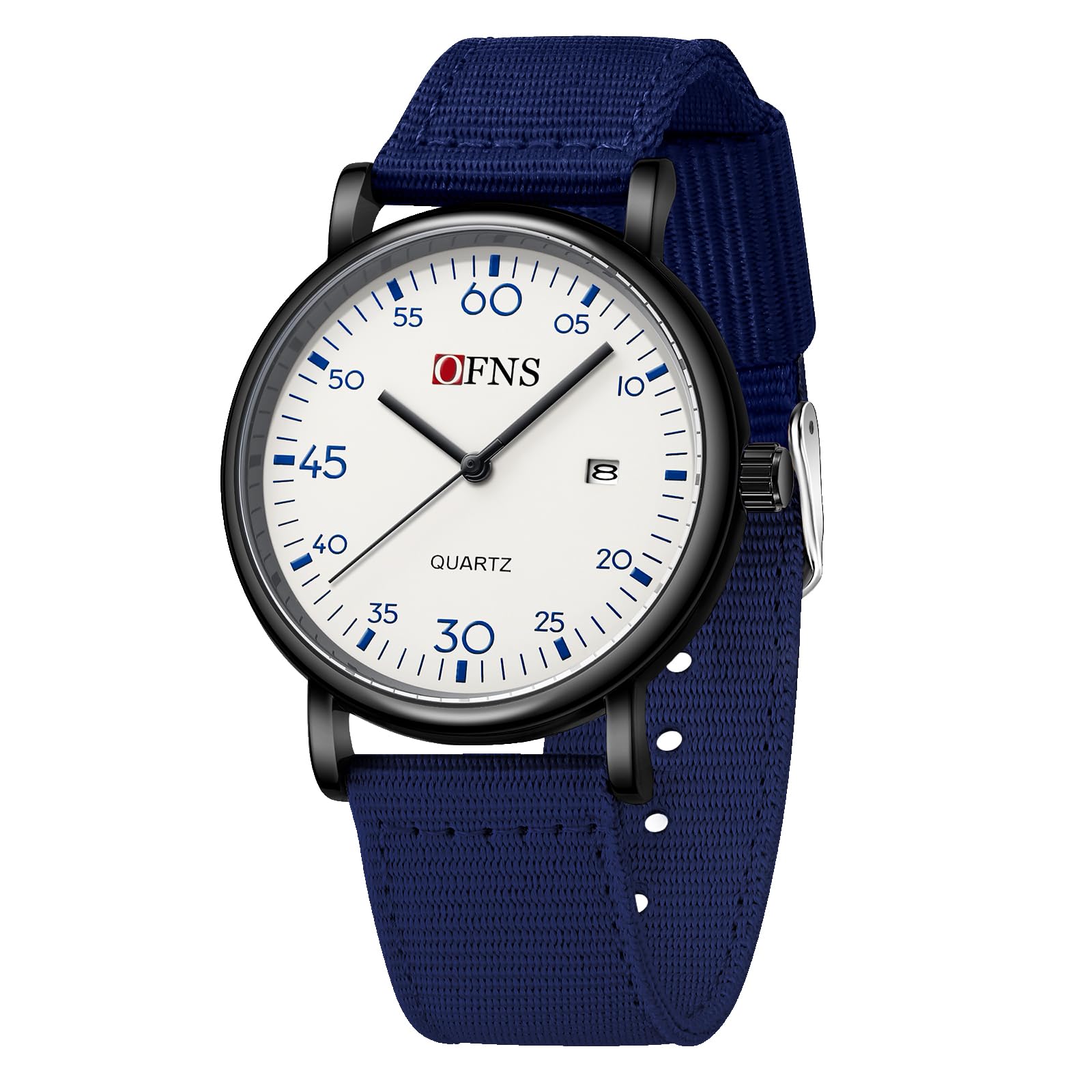 Anacend Simple Quartz Analog Watch with Date Display, 3 ATM Water Resistant, Cute and Stylish, Luminous, Easy to Read, Popular for Men and Women,