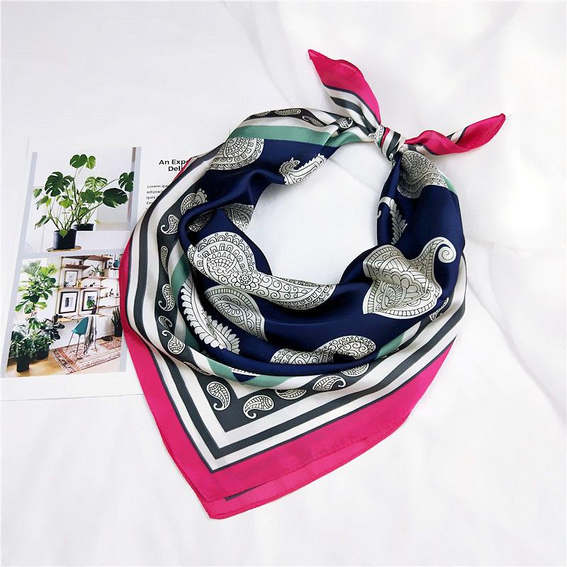 Fashion Decoration Scarf Hairband Tie Hair 70 Small Square Scarf Silk Scarf Women'S Spring And Autumn Versatile Small Scarf Professional Scarf