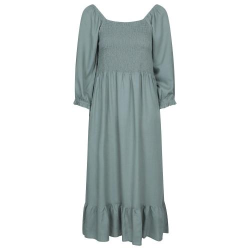 Mountain Warehouse Womens/Ladies Cadiz Shirred Long-Sleeved Midi Dress