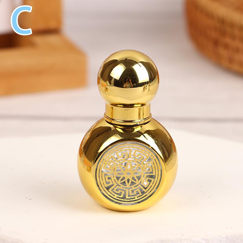 

Мини-флакон для эфирного масла в форме короны, флакон для духов, портативный, прозрачный, дорожный, гальванизированный, резной, стеклянный, пустой флакон