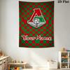 Name Custom FC Lokomotiv Moscow Wall Tapestry Aesthetic Wall Hanging Printed Fabric Blanket Decorative Tapestries for Bedroom Living Room Home Decor