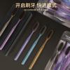 5 independent human extended wide head toothbrushes, suitable for both male female adults,  new soft bristled toothbrushes