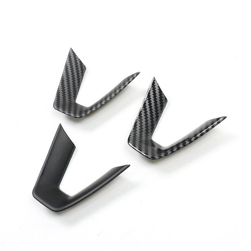 Carbon Fiber Steering Wheel Decoration for Model 3