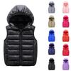 Gilet léger matelassé à capuche décontracté pour garçons et filles, pour un usage quotidien