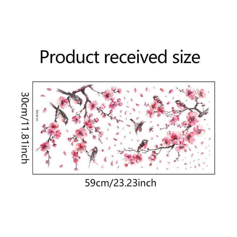 Dwustronna kolorowa naklejka ścienna z motylem i kwiatami, elektrostatyczna pasta do szyb okiennych, widoczna dekoracyjna naklejka ścienna