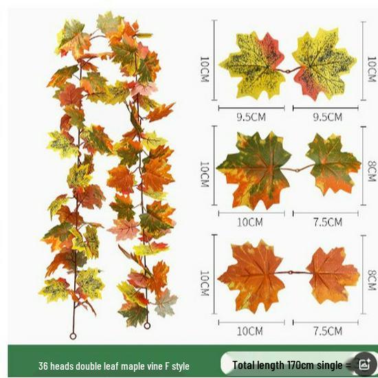 Skladem Podzimní a Halloweenská dekorace z javorových listů pro Vánoce a Den díkůvzdání