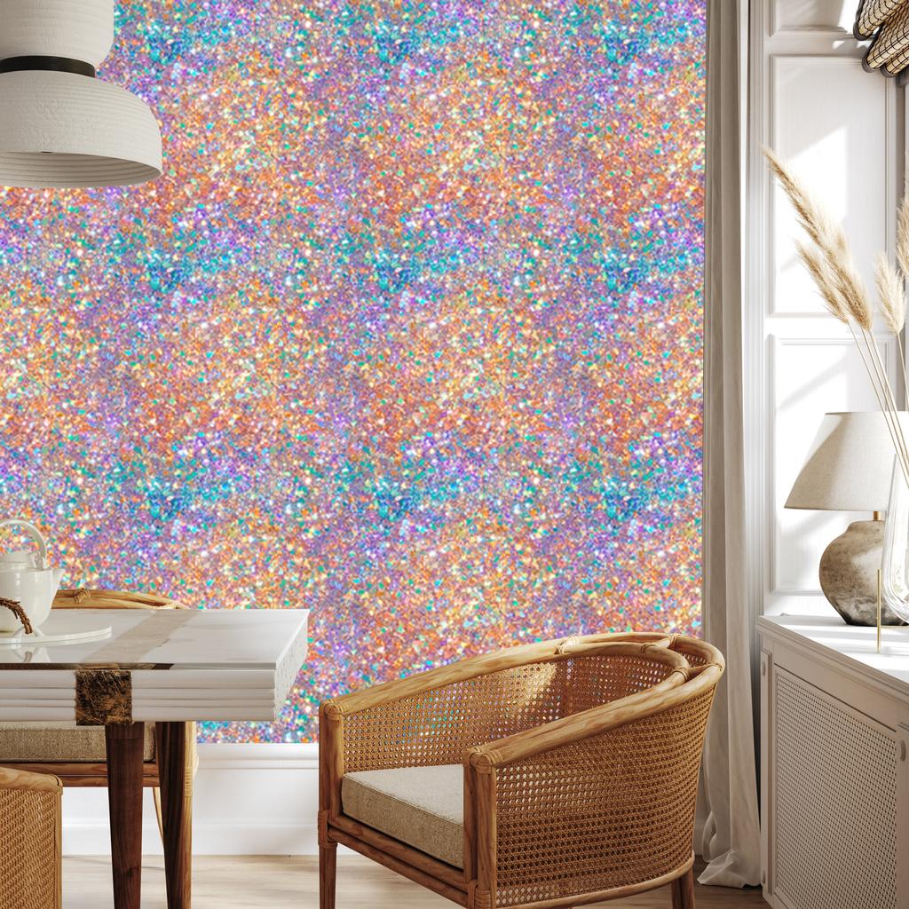 Iridescent glitter wallpaper red and beige for living room and bedroom 50x1000