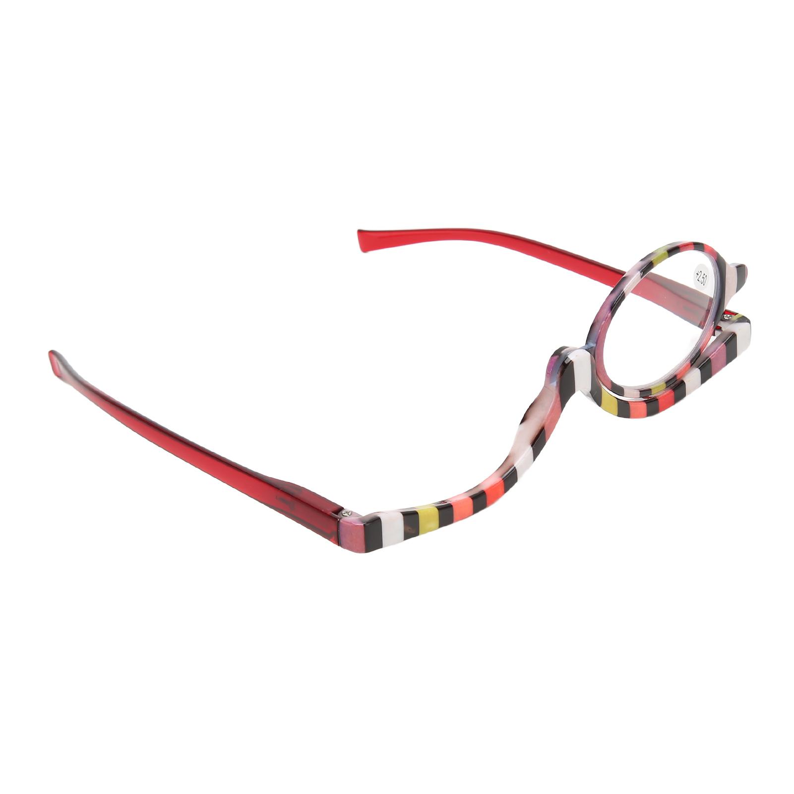 

Косметические очки для глаз вращающиеся увеличительные очки для макияжа и чтения для выступлений вечеринок +3.00