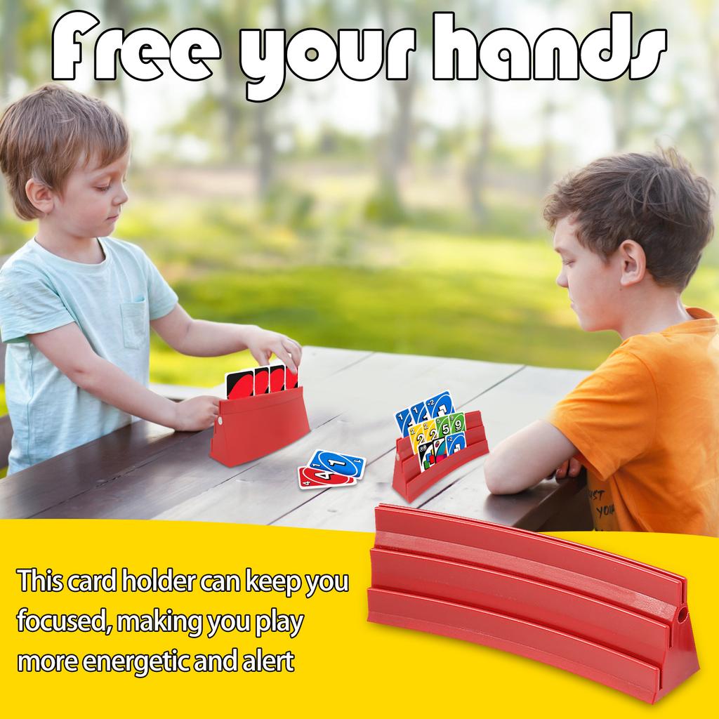 Playing Card Holders Space Saving Magnetic Attraction Plastic Card Holders Poker Clip Organize Hand For Easy Play Board Game