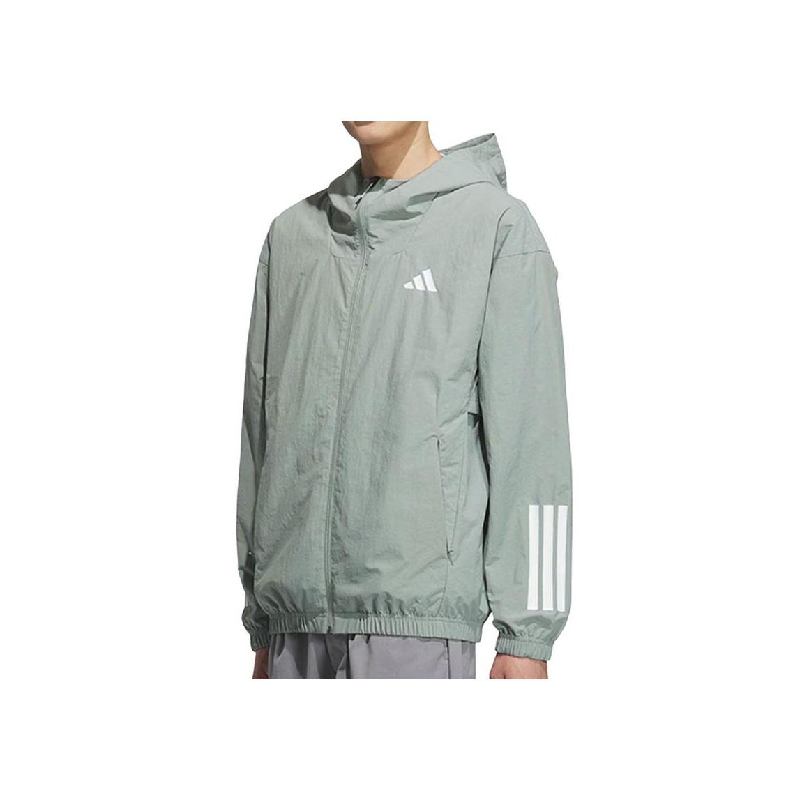 Adidas Спортивная повседневная куртка с капюшоном на молнии Мужские куртки Серая KC3927 2XL