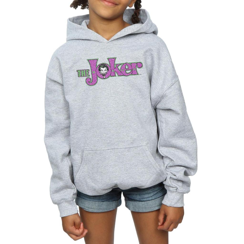DC Comics Girls The Joker Crackle Logo Hoodie