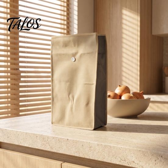 Vegetable Storage Bags Reusable Self Sealing Potato Onion Bags, Light Blocking Bag with Side Anti Sprouting Zipper, Non-woven Fabric Pantry Organizer
